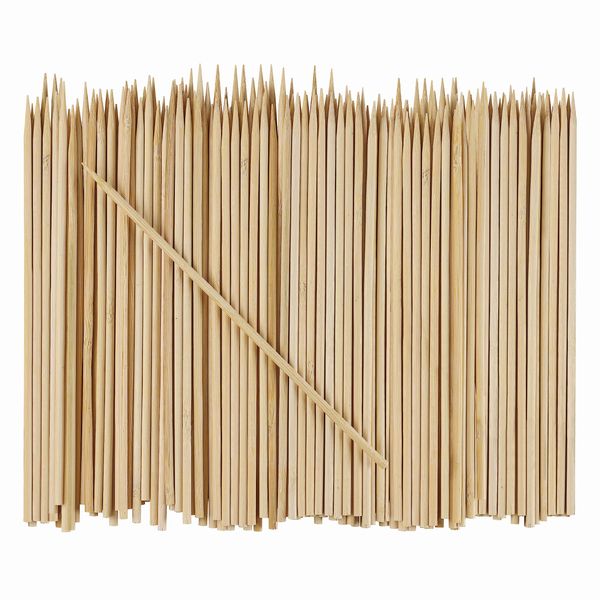 [100 Count] 8 Inch Bamboo Skewers for Shish Kabob, Grilling, Fruits, Appetizers, and Cocktails…