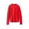 O'Neill Wetsuits Unisex-Youth Standard Basic Skins 50+ L/S Rash Guard, Red, 4