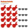 12PCS Chicken Automatic Watering Cups Drinker Waterer for Duck Quail Poultry New