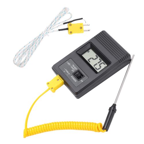 Thermocouple Thermometer, Digital K-Type Thermometer, Temperature Meter, Temperature Measure, 50-1300 ℃ Tm-902c Thermocouple Sensor Temperature Meter with K-Connector for Refrigerator Water Aquarium