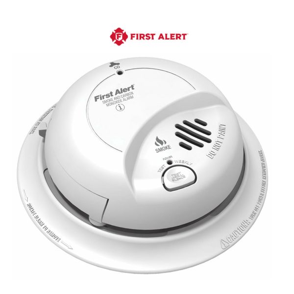 First Alert SCO2B CARBON MONOXIDE & SMOKE ALARM COMBO DETECTOR, Battery Powered