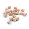 Oedema Wood Unfinished Cabinet Knobs Mini Wooden Drawer Handle Knobs Furniture Door Pull Knobs 0.69"×0.55", 20PCS with Screws