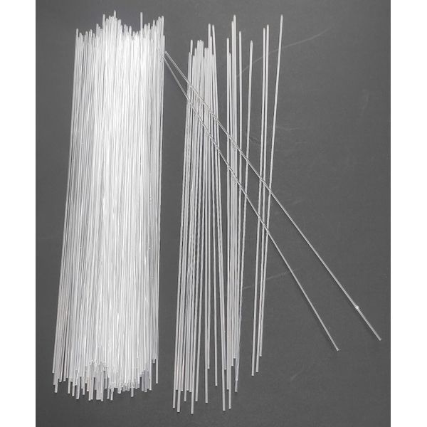 100pcs 1/16 x 12in Acrylic Dowel Rods Sticks, Clear Round Plastic Rods PLS90291 for Bracing Cabling Piping Crafts and Educational Projects