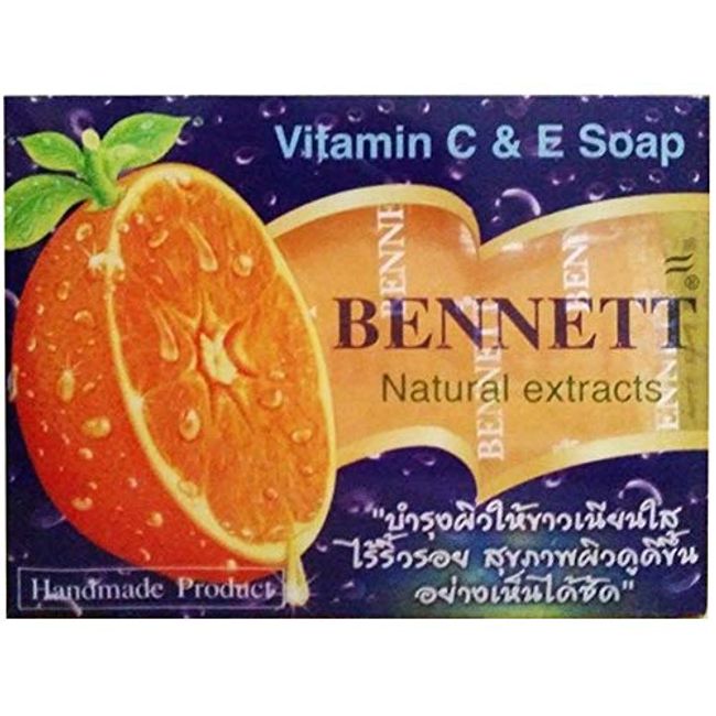 Bennett Vitamin C&E Soap Natural extracts/Thai Soap 130 G.