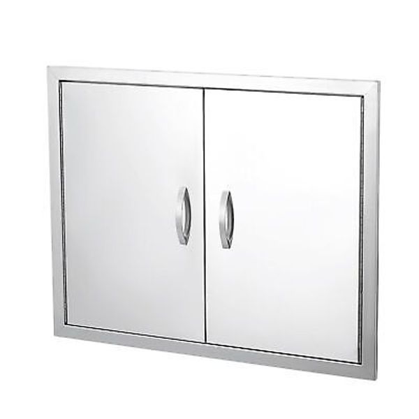 BBQ Access Door 26" W x 24" H, Double Outdoor Kitchen Door, Weatherproof Buil...