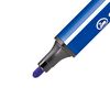 STABILO Trio Scribbi - Triangular Fibre-Tip Pen - Pack of 5 - Blue
