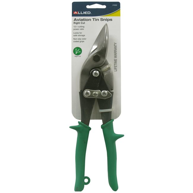 Allied Tools 31652 Aviation Tin Snip Right Cut