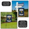 WVU Mountaineers Shield Garden Flag and Yard Banner