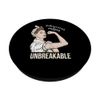 Osteoporosis Awareness For Her Warrior Unbreakable Support PopSockets Adhesive PopGrip
