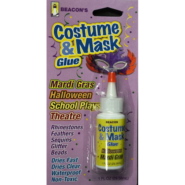 Costume & Mask Glue 29 ml Medium Dries Bottle, Clear