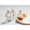 Mud Pie Oval Hobnail Decanter, 7 1/2" x 5" dia, CLEAR