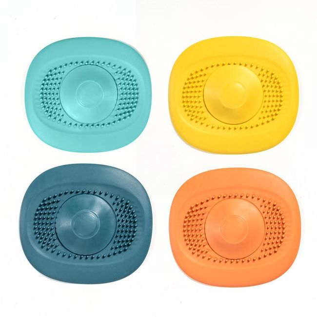 1pc Plating Plastic Pop-up Drain Filter Hair Catcher For Sink
