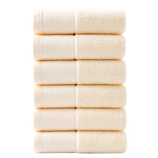 KOILIFE Towels 6 Pack 100% Cotton Hand Towel set