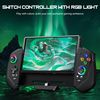 HASACOOL Switch Controller Compatible with Nintendo Switch/OLED, One-Piece Joypad Controller, Hall Effect Switch Joycon Handheld Grip,Ergonomic Switch Pro Controllers with LED Light,TURBO,Vibration