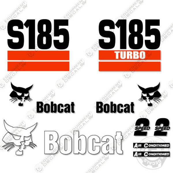 Fits Bobcat S185 Decal Kit Skid Steer Decals Replacement Stickers (2 Stripe)