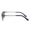 EVERNEVER AZ Label EVAZ-004C3-SG-parent Men's Driving Sunglasses, Polarized Sunglasses, Stylish, Day and Night, Square, UV Protection, Light Color, Thin, Thin, Smoke (Slightly Small to Regular Sizes), Lens Color: Dark Gray Gradient (Glare Reduction Effect