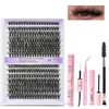 Set Extensiones de Pestañas Clusters Pestañas 9-16 mm Individual Lash