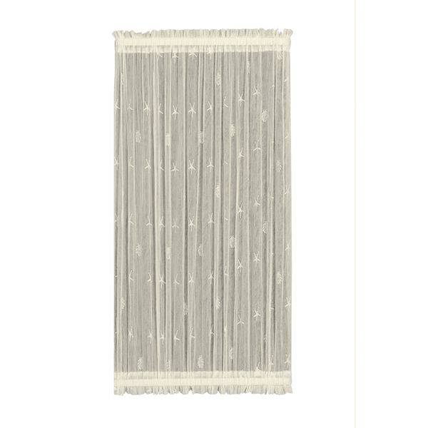 Heritage Lace Sand Shell Door Panel, 45 by 72-Inch, Ecru
