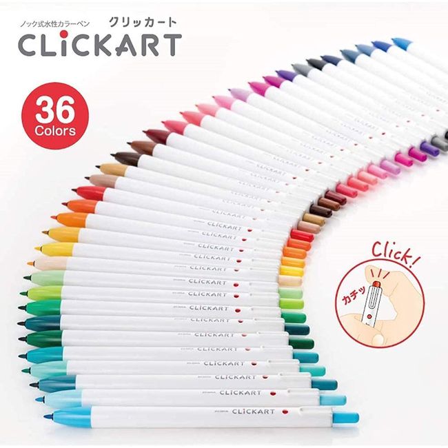 ClickArt Retractable Marker Pen 0.6mm Smokey Blue - The Art Store