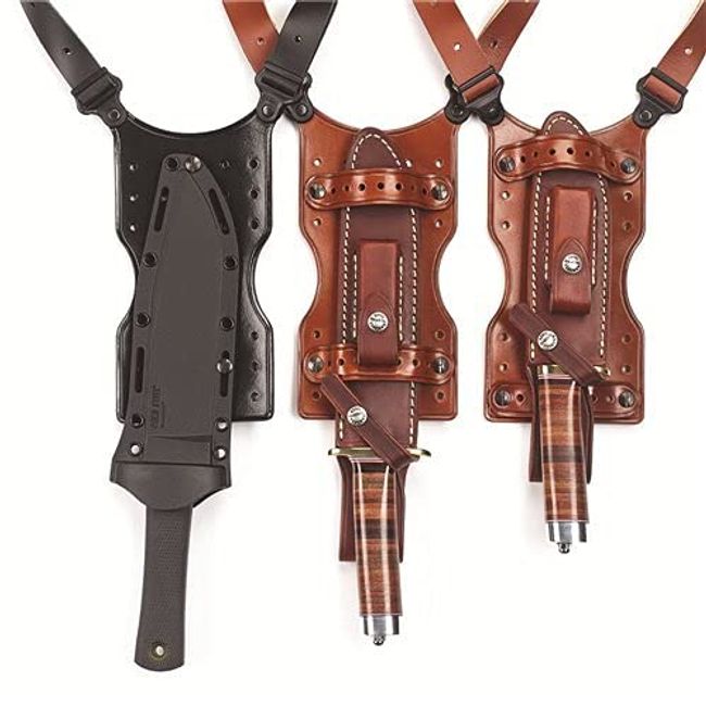 Galco SHUKA Shoulder Holster Universal Knife Accessory Leather Tan - SHU