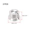 sourcing map 2pcs 6.4mm Shaft Hole Potentiometer Volume Control Rotary Knobs Effect Pedal Knobs Clear