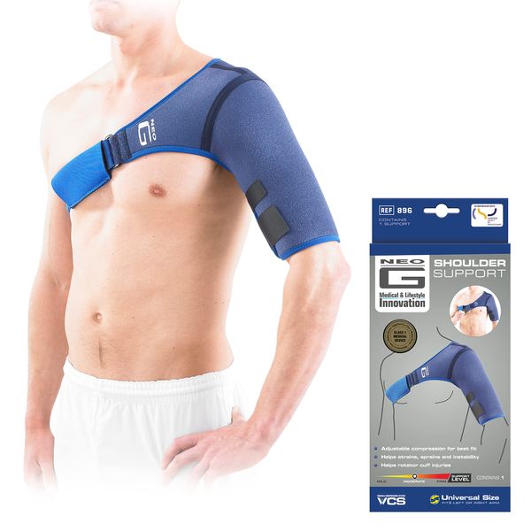 Neo-G Shoulder Support for Rotator Cuff, Dislocated Shoulders, Shoulder Pain Relief, Arthritis, Sports – Shoulder Brace for Men and Women – Adjustable Compression Strap - Class 1 Medical Device