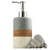 Ceramic Soap Dispenser Set for Hand Soap, Shampoo, Dish Soap, Conditioner, Ba...