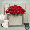 2 Pack 12 Inch Wire Headstone Saddle with Foam Attached Rustproof Galvanized Cemetery Gravestone Saddle Made in USA