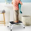 Folding 1 Step Ladder Small Stool Tread Ladders Anti-Slip Mat Kitchen Workshops