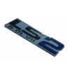 Pair Set LS2 6.0L V8 Engine 3D Letter Side Badge Emblem Nameplate Sticker (Silver Blue)