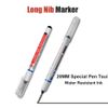 Permanent Marker for 0.7-1 mm Extra Long Tip Marker Pen Black (8PCS)