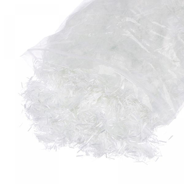 sourcing map Chopped Fiberglass Strands 6mm Length Anti-Cracking Glass Fibers for Cement Mix for Building Walls Garden Floor 1LB