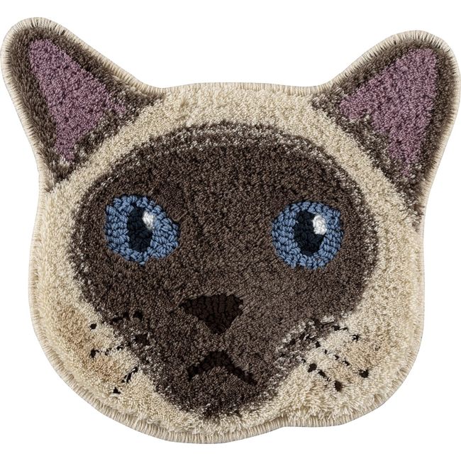 Suminoe 14300834 Chair Mat, Point, 13.8 x 15.0 inches (35 x 38 cm), Washable, Neko-kao