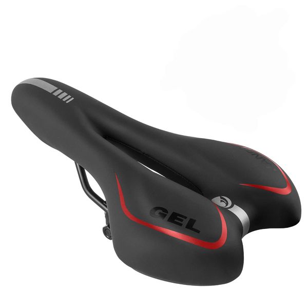 MSDADA Fahrradsattel Gel Fahrrad Sattel Hohl Ergonomisch Wasserdichter Bequemes Fahrradsitz Mountainbikesättel Tourensattel für Mountainbike/MTB/Rennrad/Citybikes Herren Damen