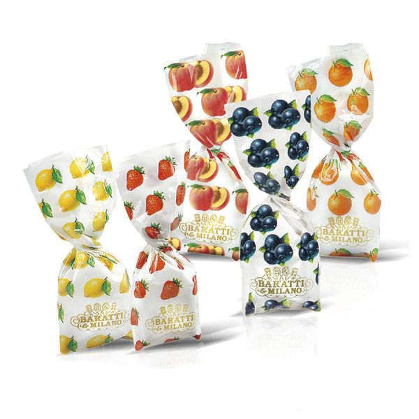 CARAMELLE RIPIENE ALLA FRUTTA BARATTI & MILANO SENZA GLUTINE CANDY GLUTEN FREE 500g