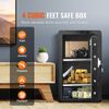 Single Door 4.0 cu.ft Safe Box with Key Lock Password & Fingerprint Black