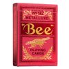 Bee MetalLuxe™ Playing Cards - Red Foil Diamond Back, Standard Index