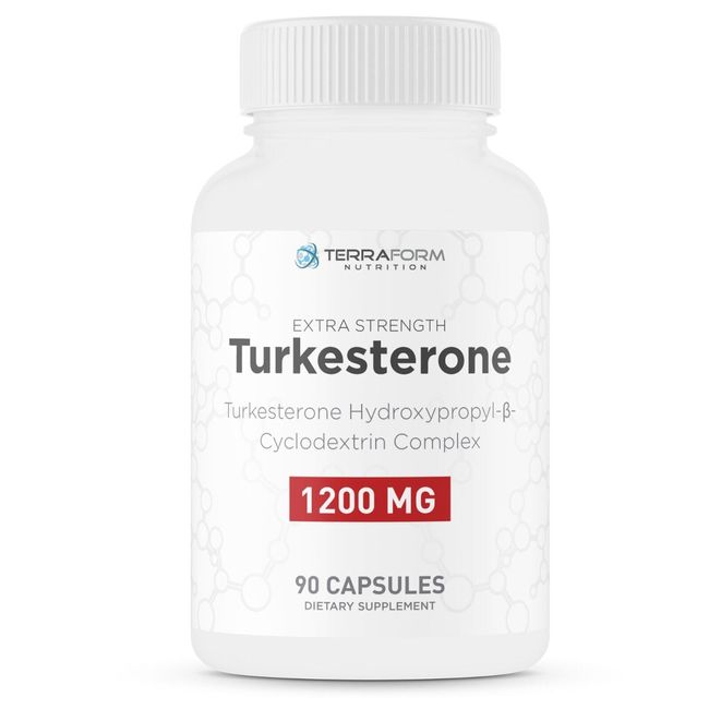 Max Turkesterone 1200mg, Enhanced with Hydroxypropyl-Beta-Cyclodextrin - 90 Caps