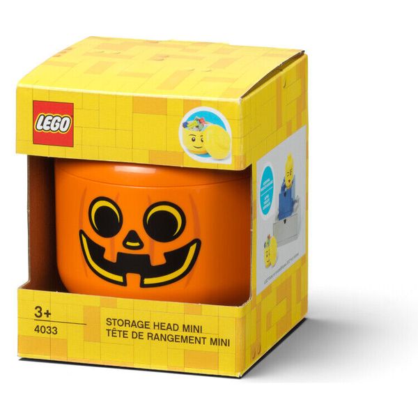 LEGO Storage Products: 40330804 Mini Head Orange - Pumpkin NEW
