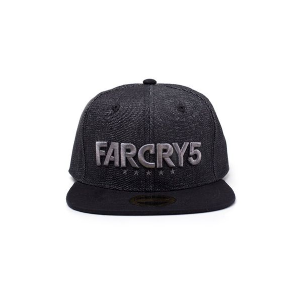 Bioworld EU FAR CRY 5 Embroidered Logo Denim Snapback Baseball Cap Black, One Size