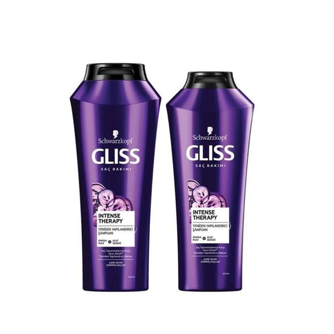 Gliss Intense Therapy Yeniden Yapılandırıcı Şampuan Seti (Şampuan 500 ml + Şampuan 360 ml)