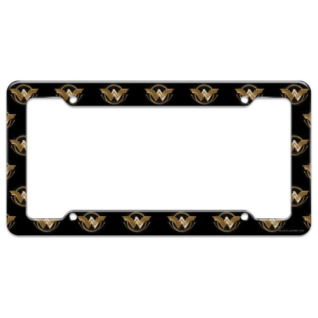 Wonder Woman Movie Golden Lasso Logo License Plate Tag Frame