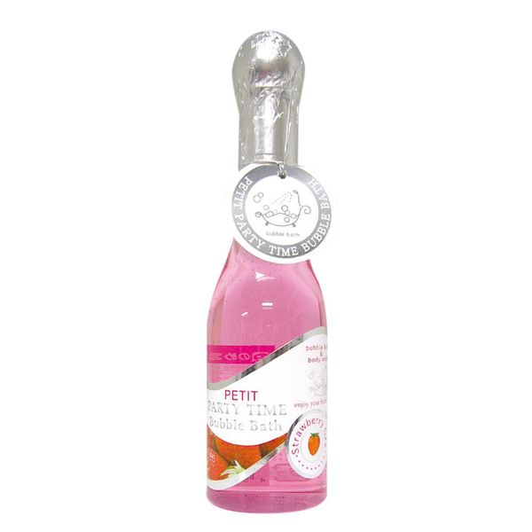 petite champagne bubble bath strawberry fizz