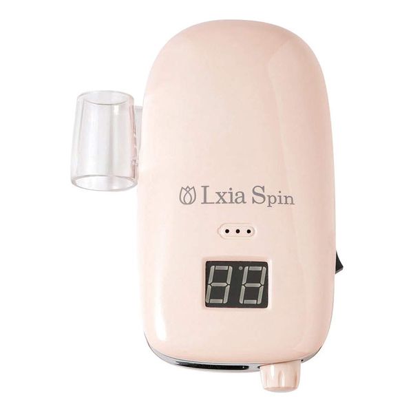 PRE GEL Lexia Spin Nail Machine, Pink Set, Main Unit x 1, Wireless Charging Board x 1, Bit x 1