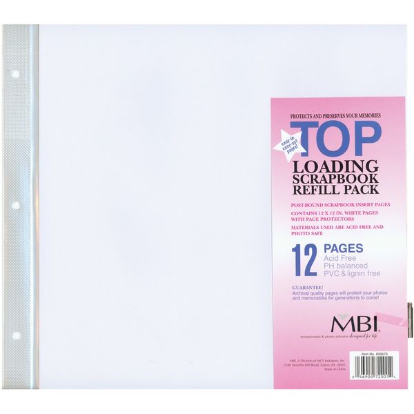Page Protectors 12inX12in 6/Pkg(1) 12inX12in Pocket