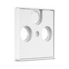 REV PrimaLuxe 0240630111 Antenna Socket Cover (TV/RF), White