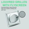 Devola 100mm Fixed Grill, White - DVFG100W