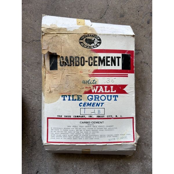 Carbo-Cement Tile Grout Cement Antique