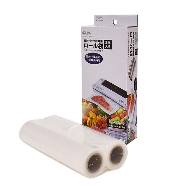 Pack of 2 dedicated roll bags (6.9 inches (20 cm x 3 m)