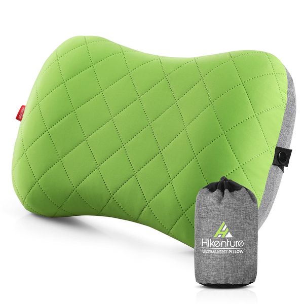 Camping Outdoor Pillow, Cotton Cover Included, Portable Pillow, Ultra Lightweight, Air Pillow, Travel Pillow, Air Pillow, Lumbar Pillow, Compact, Storage Bag Included, Travel, Sleeping in Car, Office